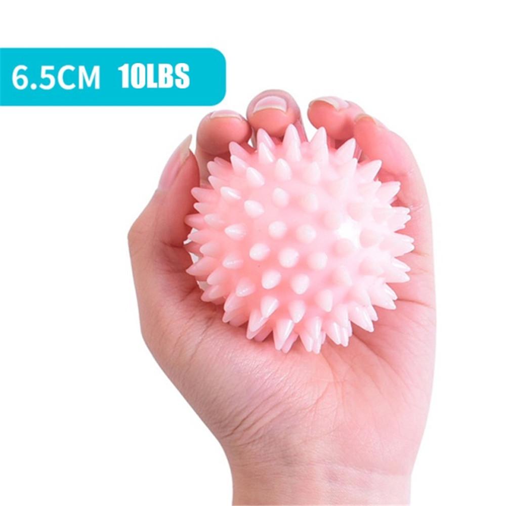 TPR 6.5cm Diameter Hollow Soft Spike Ball Hand Strength Recovery Exercise Massage Ball Yoga Fitness Spiky Massager Trigger Point