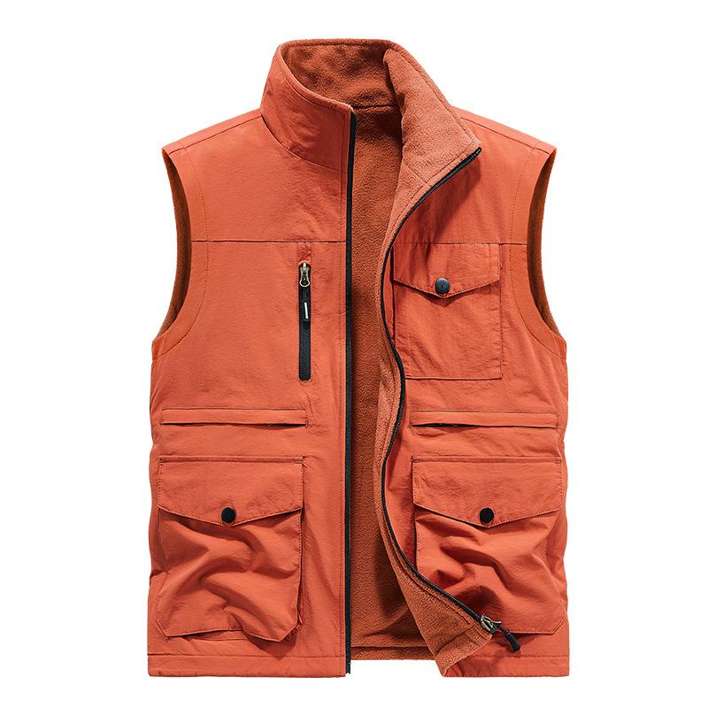 Autumn and Winter Men's Vest Outdoor Casual Vest Tooling Vest Vest Jacket