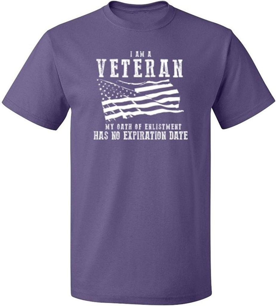 I Am A Veteran My Oath Has No Expiration Mens Veteran Design 100 Cotton Summer Oneck Short Sleeve Printed Mens Tshirt