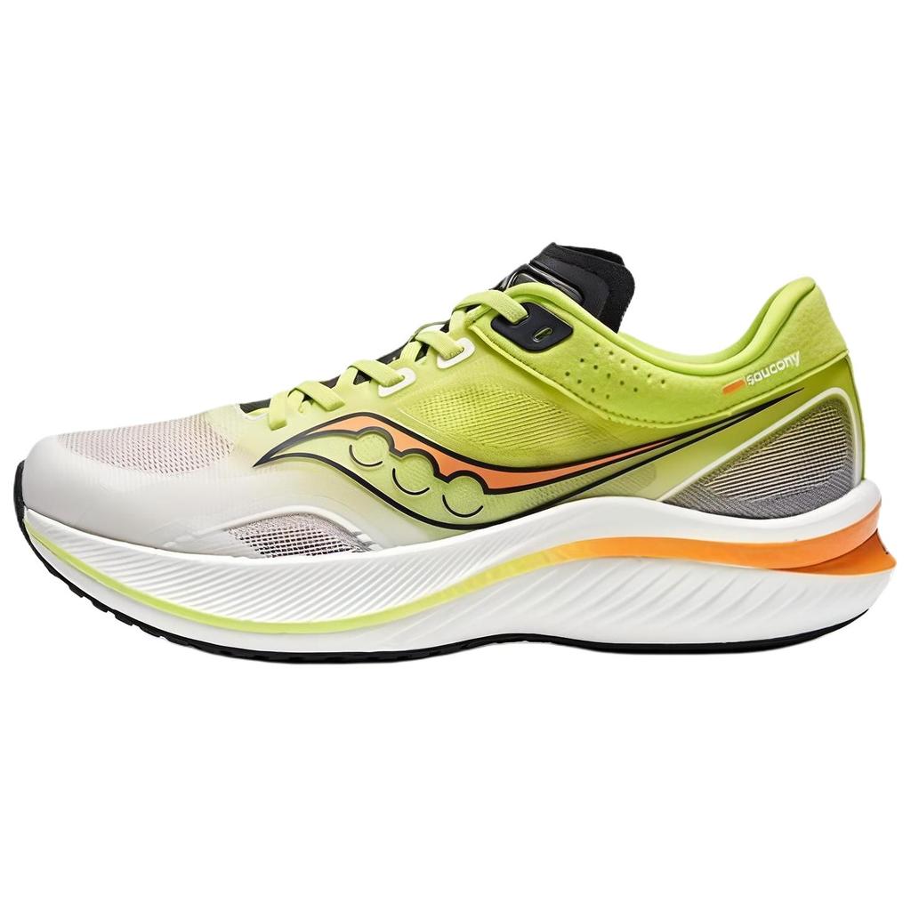 Saucony Slay Comfortable Fabric Non-Slip Wrap Resilience Low-Top Carbon Plate Training Running Shoes Unisex Running Shoes White Black Yellow S28192-12