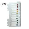 Morandi Color Page Markers Index Sticker Tabs with Built-in Scale Ruler, Transparent Portable Ruler Set PET Markers, Compact Writable Book Labels for