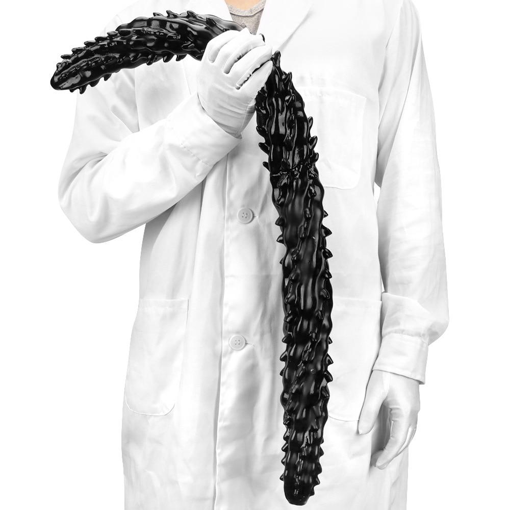 Oversized Long Double-headed Dildo Silicone Barbed Butt Plug Female Masturbator Fisting Realistic Dick Sex Toy Gay BDSM