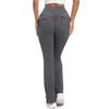 Fashion Casual Comfort Versatile Button Peach Lift Hip Yoga Flare Pants Fitness Sports Wide Leg Micro Pants High Waist Quick Dry Yoga Pants Women