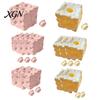 Classroom Sensory Toy Cheese Squeeze Slow Rising Stress Relief Soft Rebound Foam Texture Cube Fidget for Office Home Use