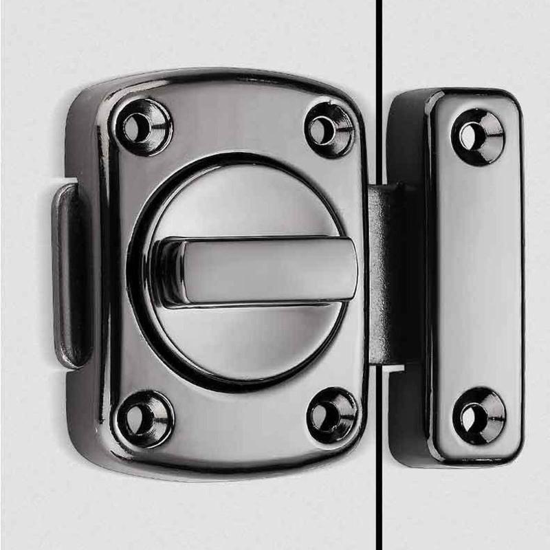Safety Door Slide Latches Zinc Alloy Rotate Bolt Lock Gate Latches Privacy Catch for Latch for Cabinet Bathroom Toilet R