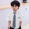2024 Trendy Cotton Short-Sleeve Embroidered Shirt for Kids