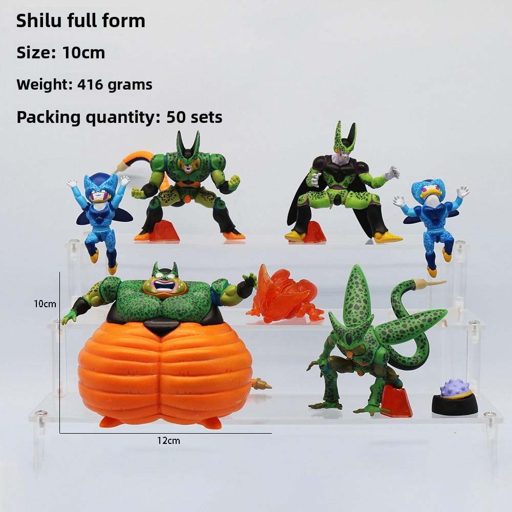 Cell Dragon Ball Full Form Action Villain Character Model Ornament Set For Fans