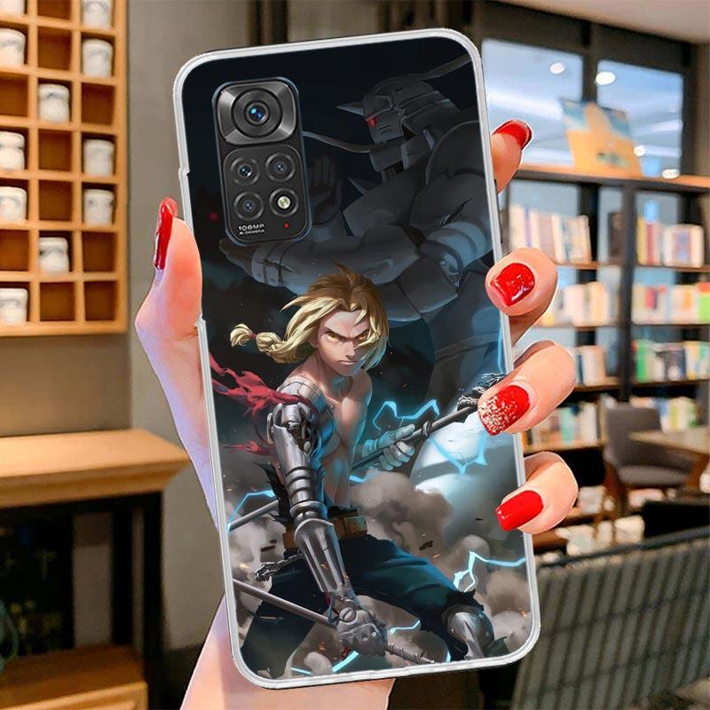 Fullmetal Alchemist Anime Cover Phone Case For Xiaomi Redmi Note 15 14 13 12 11 10 Pro Plus 14S 12S 11S 11T 11E 10S Soft Fundas