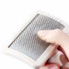 Dog Brush Stainless Steel Dogs Comb Pet Hair Remover Massage Cat Brush Comfortable Handle Combs for Dog Long Hair Knot Cleaning
