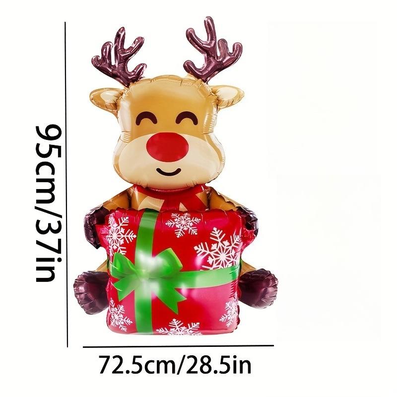 

Christmas decoration aluminum foil balloons, featuring Santa Claus,gingerbread men,and reindeer,are suitable for door decoration 40inch