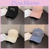 Butterfly Bow Baseball Cap With Breathable Cotton For Girls Summer Wear
