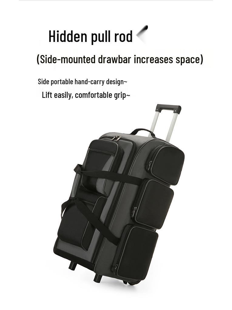 Bardzo duża torba podróżna na kółkach dla studentów i na długie wycieczki