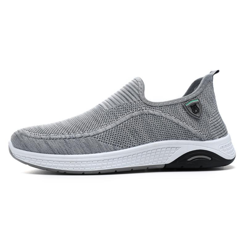 Foreign Trade Explosion Men's Shoes New Men's Leisure Trend Mesh Sports Running Shoes Flat Heel Foot Cover Driving One Pedal