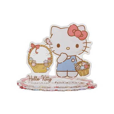 Weißklee Hello Kitty Acrylständer, Zubehörständer, Sanrio-Charaktere Acryl-Aufsteller, Halskettenständer, Ohrringständer, Ringständer
