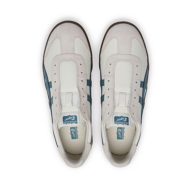 ONITSUKA TIGER Tokuten Slip Resistant Abrasion Resistant Low Top Skateboard Shoes Unisex White Green Sneakers 1183C290-101