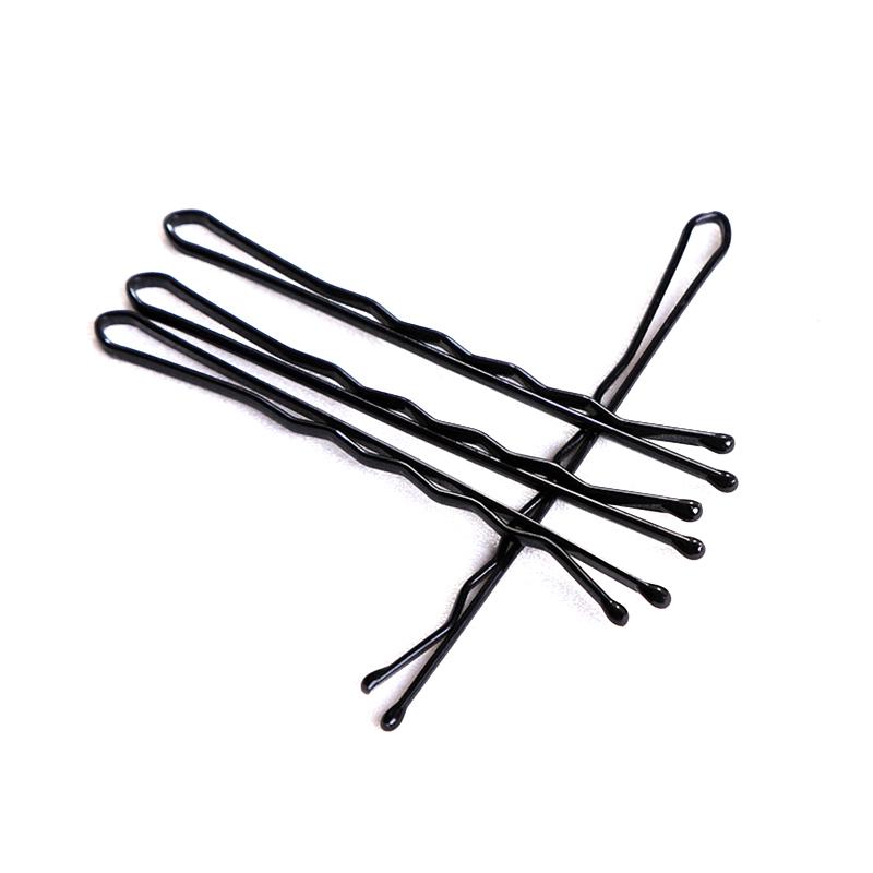 50/100Pcs Black Straight Line Hair Clip U-Shaped Needle Lady Hairpins Curly Wavy Grips Women Bobby Pins Styling Hair Accessories