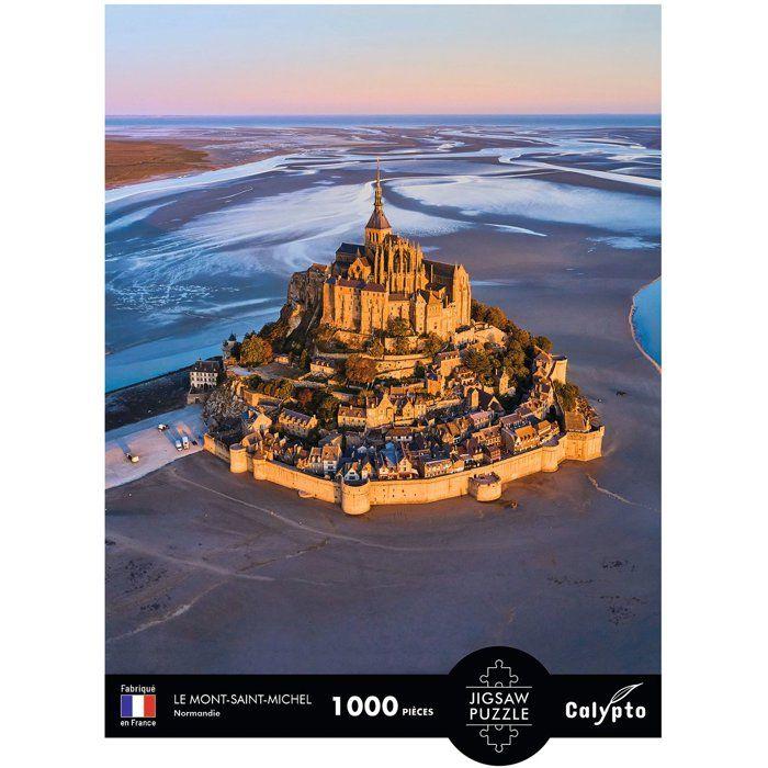 Puzzle - SENTOSPHERE - Calypto - 1000 pièces - Le Mont-Saint-Michel - Normandie - Toucher soyeux - Dès 9 ans