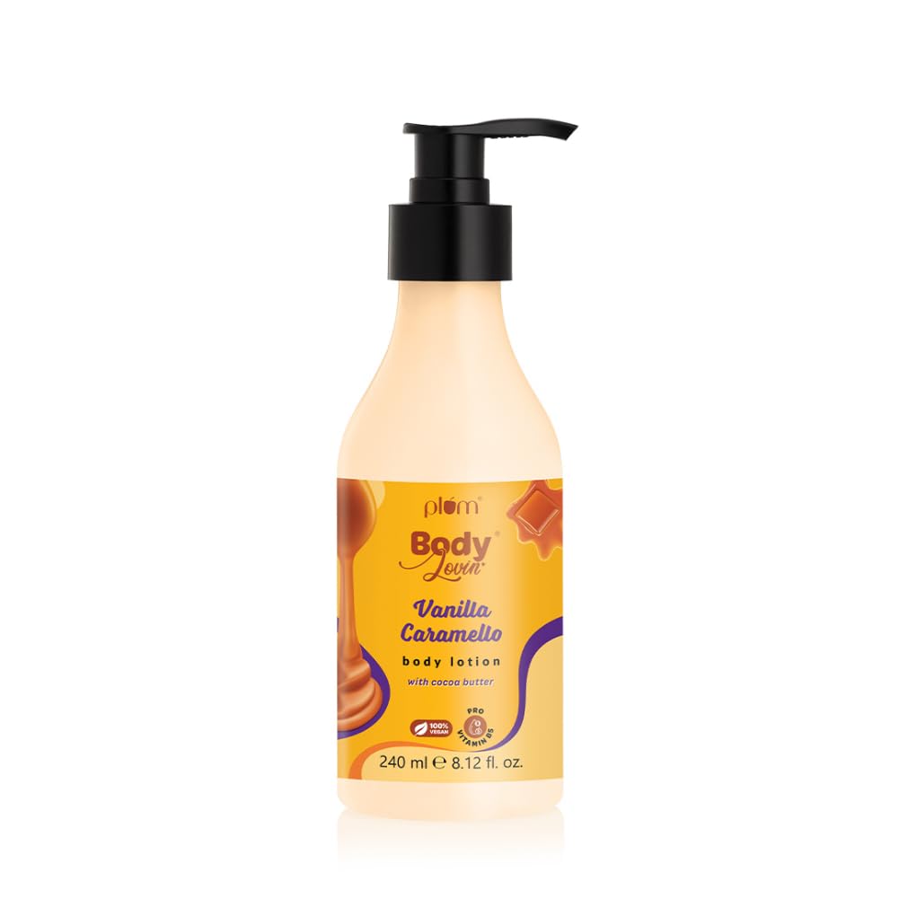 

Plum Bodylovin Vanilla Caramello Body Lotion 240ml Pack of 1 for Deep Moisturization Soft Glowing Skin