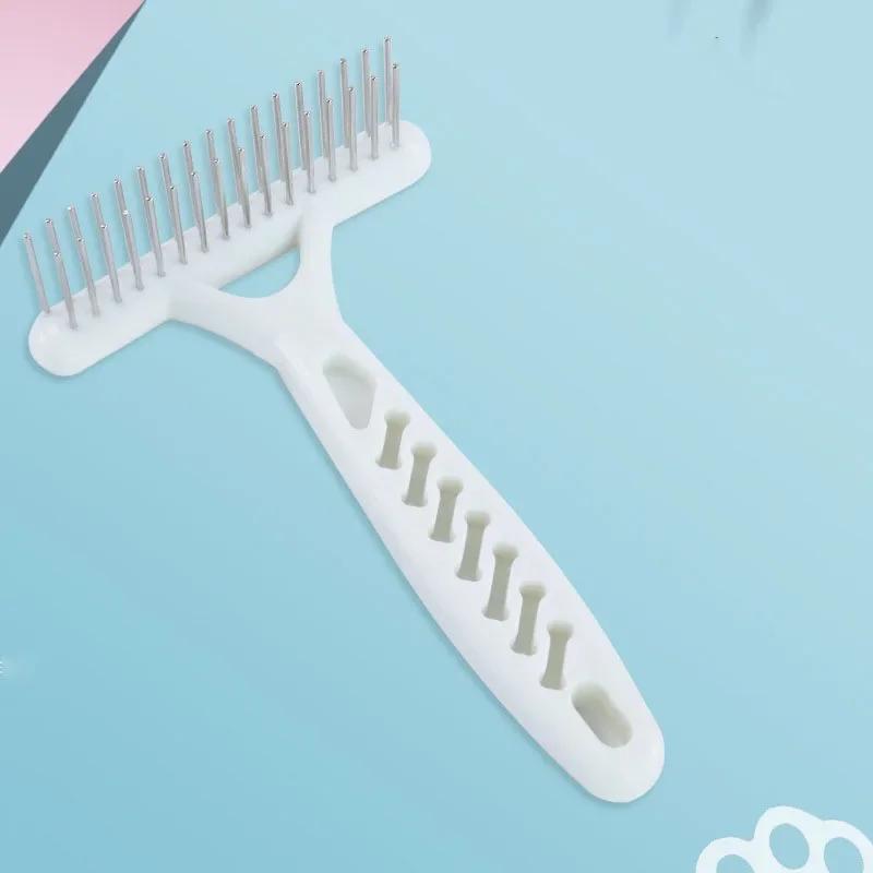 SUPERPET White Rake Comb for Dogs  Brush Short Long Hair Fur Shedding Remove Cat Dog Brush Grooming Tools Pet Dog Supplies