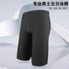 Mens Long Swim Trunks Professional Training Competitive Swimming Pool Use Quick-Dry Mesh Lining