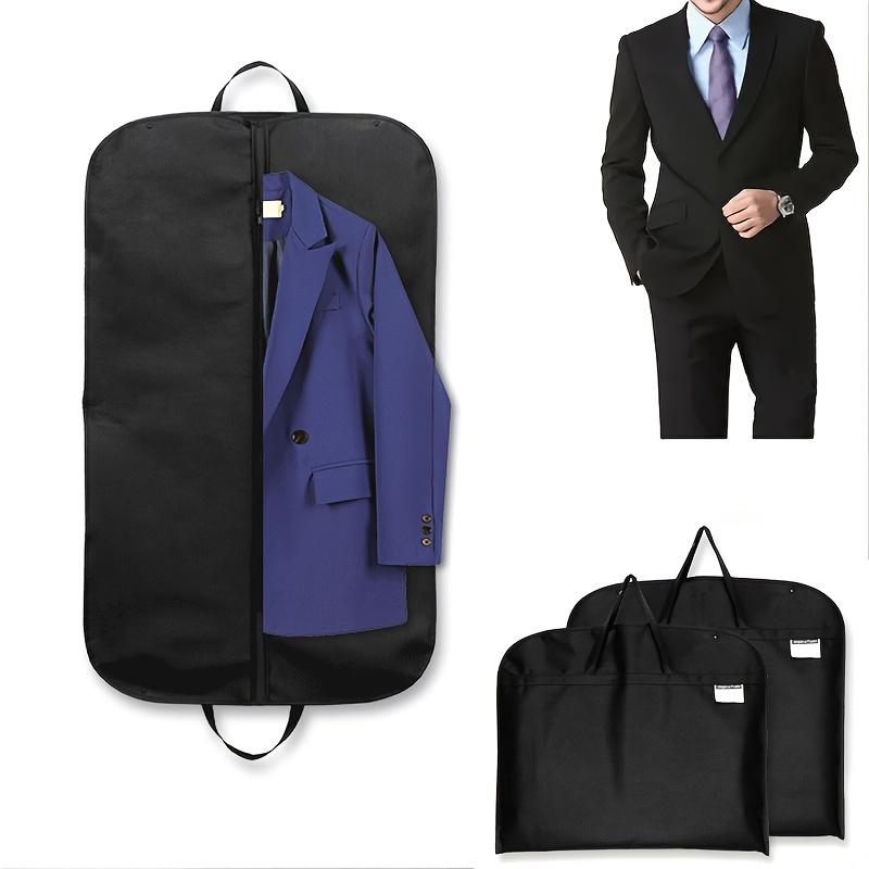 Cost-Effective Foldable Black Suit Cover, with Handles for Easy Carry, Dust-Proof Protector Perfect for Travel Storage