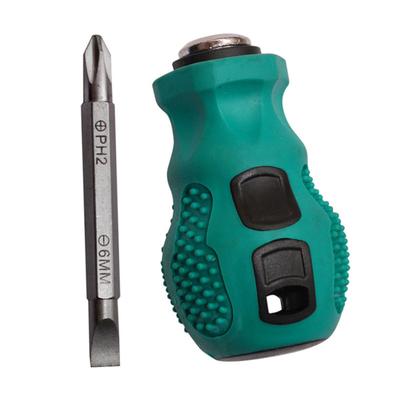 Stubby-Schraubendreher, Mehrzweck-Schlitz-Kreuz-Magnetkurz-Reparatur-Handwerkzeug