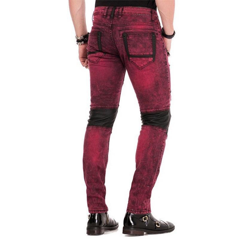 Steampunk Uomo Jeans Patchwork Pantaloni Lunghi Punk Gotico Vita Alta  Stretch Pantaloni Slim Autunno Inverno Jeans acquista in modo economico —  spedizione gratuita, recensioni reali con foto — Joom