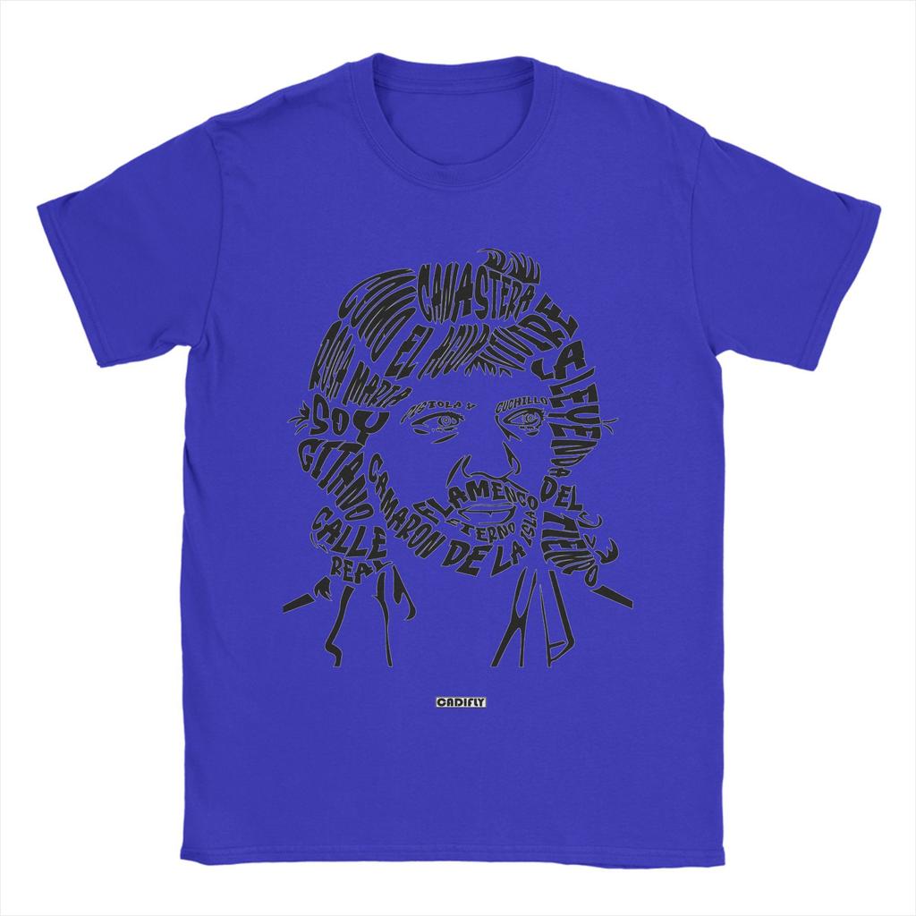 Camarons De La Isla Flamenco Men T Shirt  Vintage Tees Short Sleeve O Neck T-Shirt Pure Cotton Classic Clothes