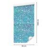 Turquoise, blue and celadon glitter wallpaper for living room and bedroom 50x1000