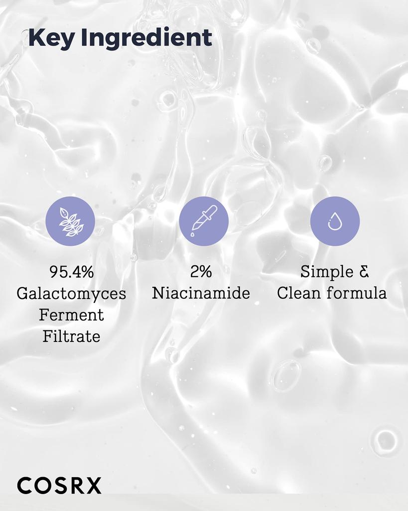 COSRX Galactomyces 95 Essence 100ml Galactomyces Fermentation Filtrate Texture Essence Fermented Serum Sensitive Skin COSRX Skin Care Basic Cosmetics