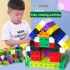 Linking Math Cubes Set Counting Blocks Toys-Snap Early Construction Educational Toy Preschool of 100 for and 3 Entertaining Play Safe Kid Friendly Fun