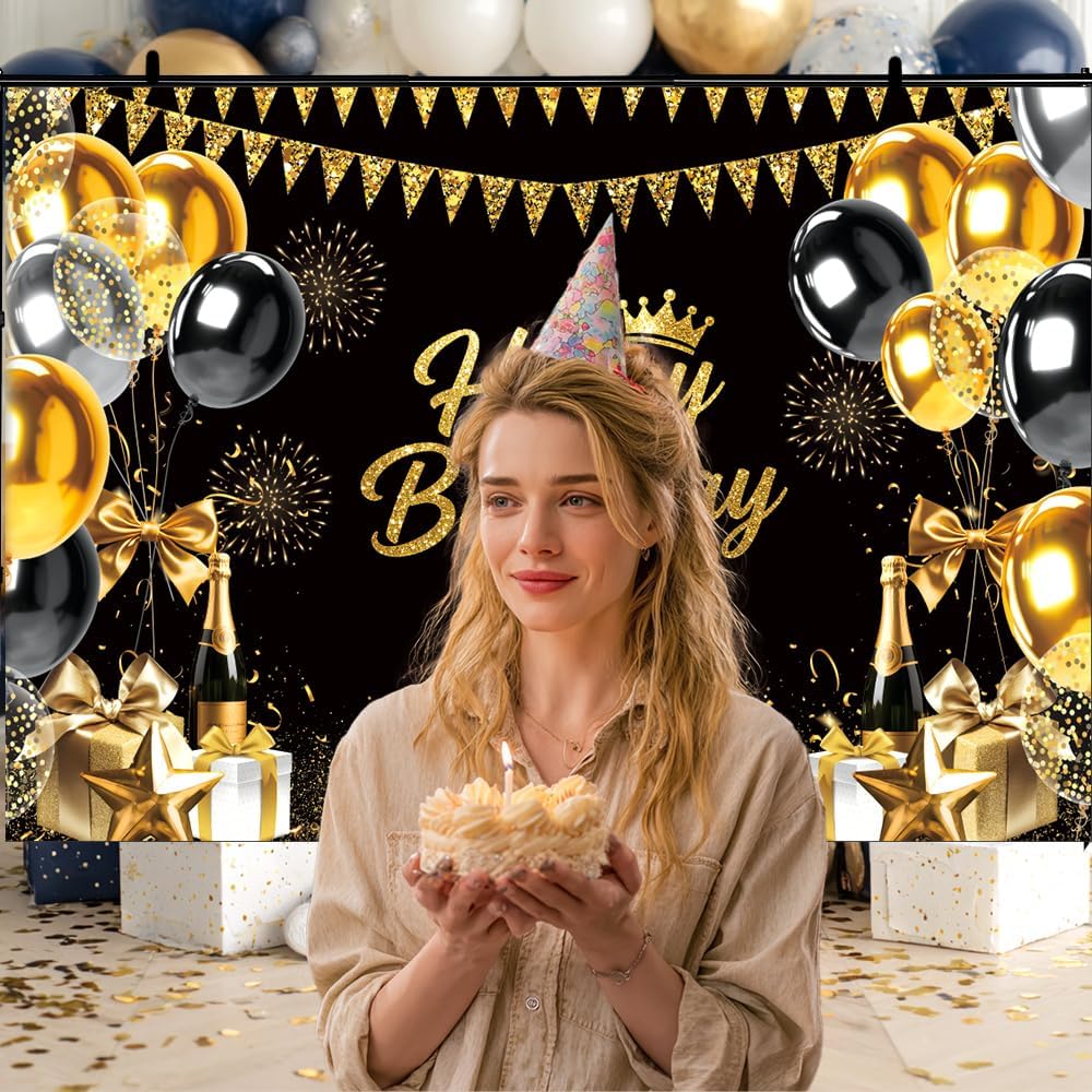 Happy Birthday Backdrop for Photography 7x5FT