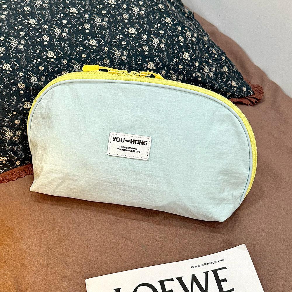 Three-in-One Underwear Storage Bag - Travel Compact Pant and Stocking Storage Bag - Large Capacity Portable Outing Organizer Bag синий
