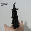 Modern Minimalist Window Display 3D Printed Faceless Witch Figurine Gothic Sculpture Creative Holiday Party Gifts Desktop Ornament for Halloween