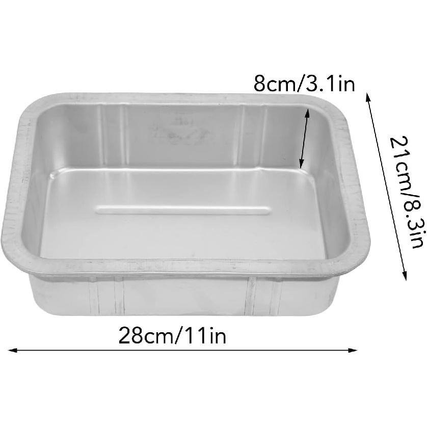 Qinlorgo Oil Drain Pan,Oil Drain Pan Leak Free Portable Universal Metal Construction Automotive Oil Change Container(5L)