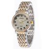 Women's Fashion Casual Rhinestone Unisex Quartz Watch with Alloy Band