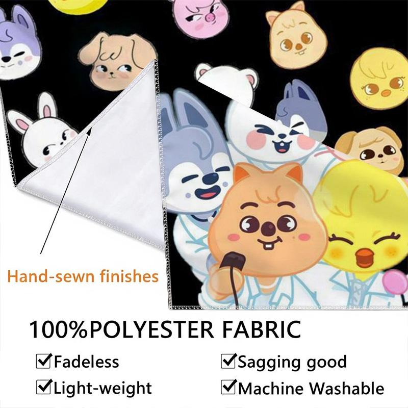 K-pop Skzoo Pattern Home Decor Tapestry, Wall Hanging, Decorative RV Wall Cloth.SGT0917102