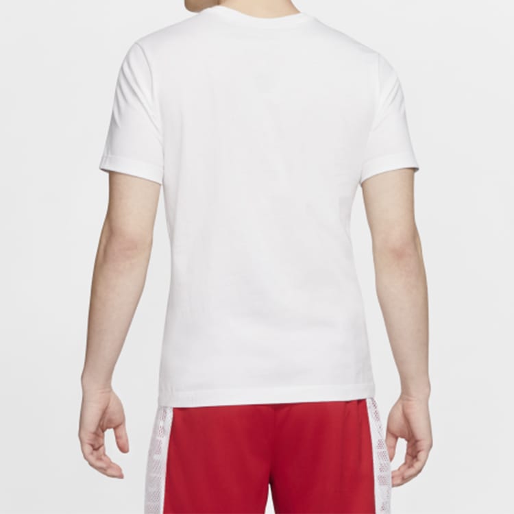 Jordan Legacy AJ11 T Shirts Men's White Crew Neck Moderate Straight Fit CW0852-100