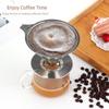 304 Stainless Steel Reusable Coffee and Tea Drip Filter Funnel