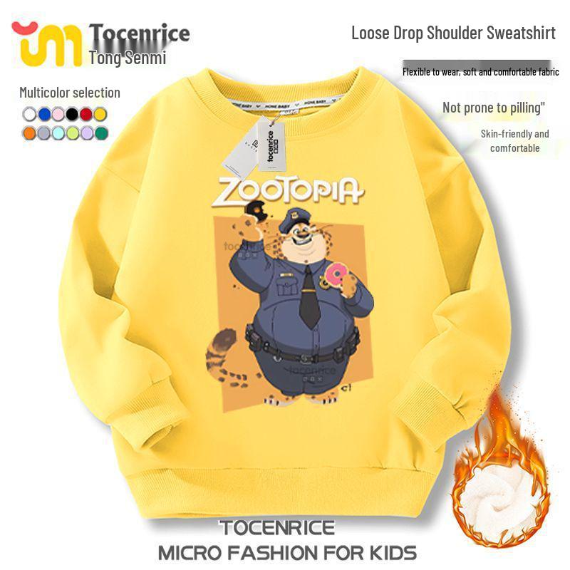 Zootopia 2 Fleece-Kapuzenpullover – Charakterkollektion für lässige Kinderkleidung