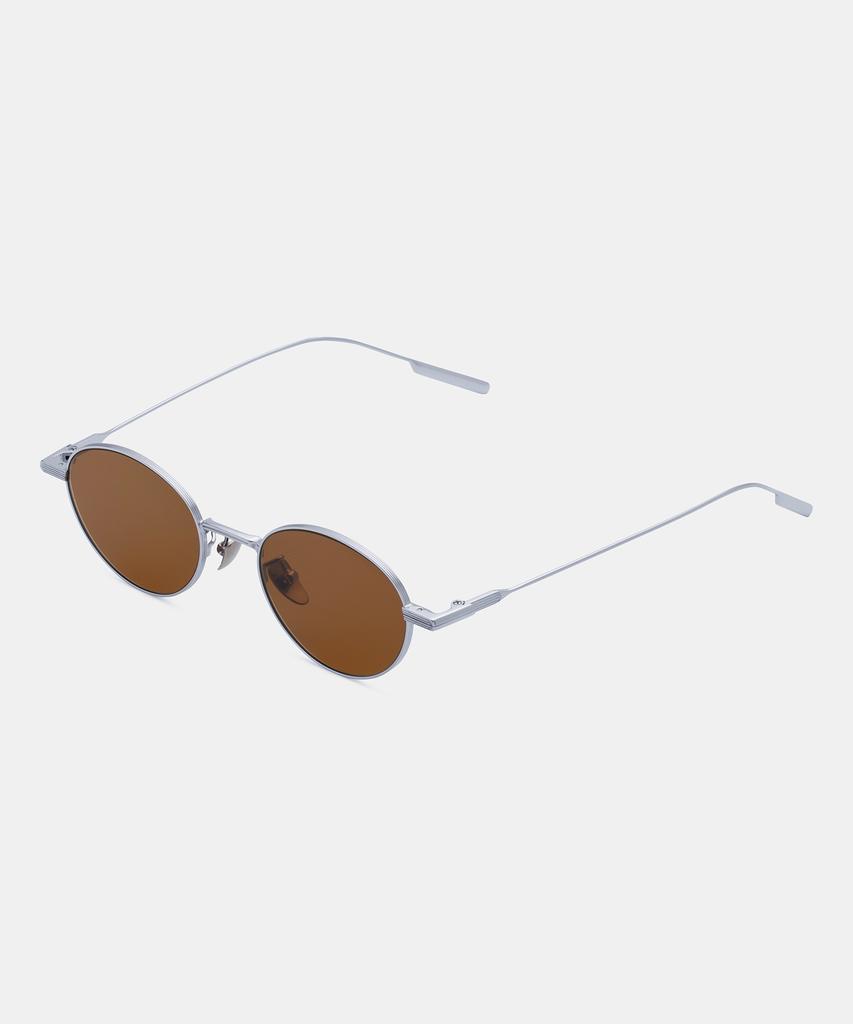 Maeteupeojeu Mp-30 Titanium Brown Sunglass Silver