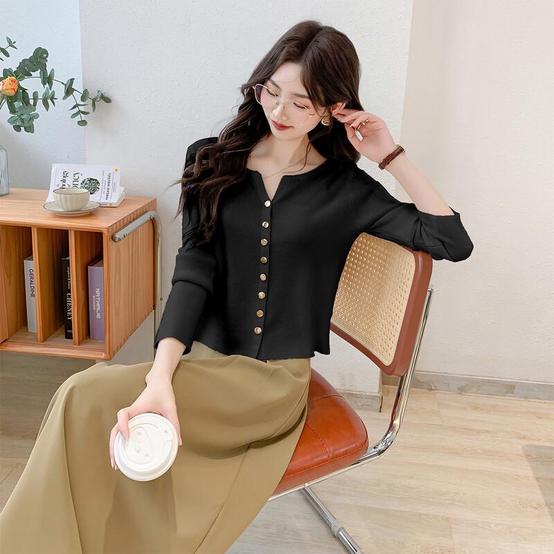 

MOCANA Women s Fashion Long Sleeve Knit Sweater One Size