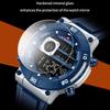 Naviforce Men's Sports LCD Digital Watch Silicone Strap Waterproof Night Mode Chronograph Week Multifunctional Outdoor Men's Boy Watch NF9241T