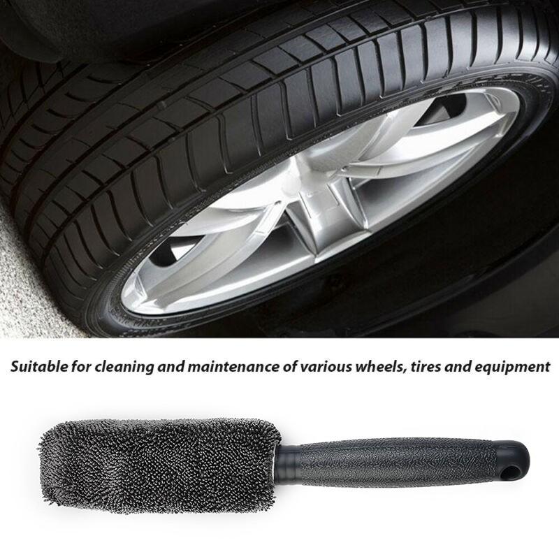 1pcs Wheel Cleaning Brush Black Bristle Clean Cleaner