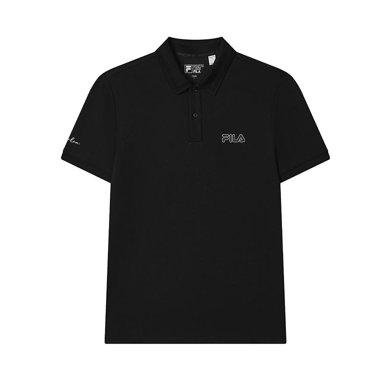 New FILA MODERN HERITAGE Polo Shirt Men's Jet Black F11M528110FBK