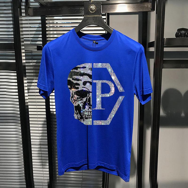 

Высокое качество, горячая распродажа, европейская роскошная футболка, мужская новая мода, крутые 3 дизайнерские футболки со стразами, повседневные уличные топы Asian 3XL 85-95kg