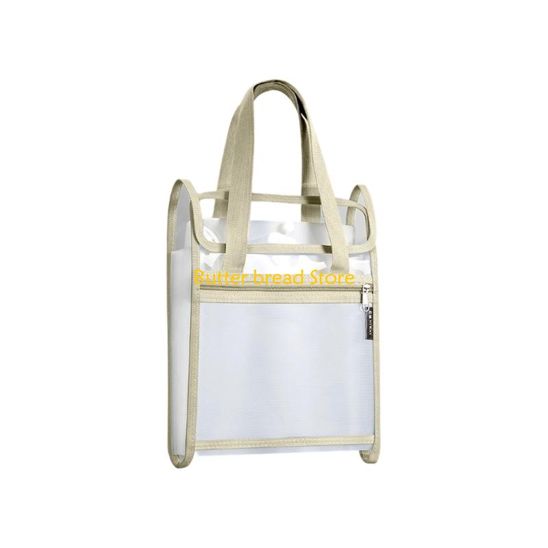 W89C 13 Compartment File Folder Expanding Document Folder Clear PVC File Organiser Sorting Folder for Home School Office