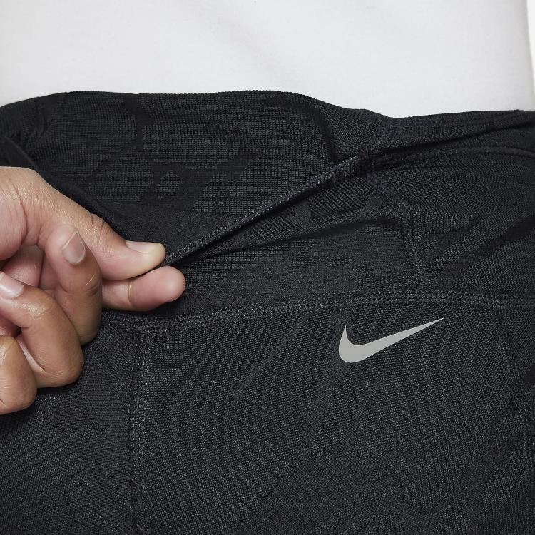 Nike ACG Therma-FIT Logo All-Over Print High-Waisted Slim-Fit Knit Sports Pants Kids Bottoms Black FD2868-010