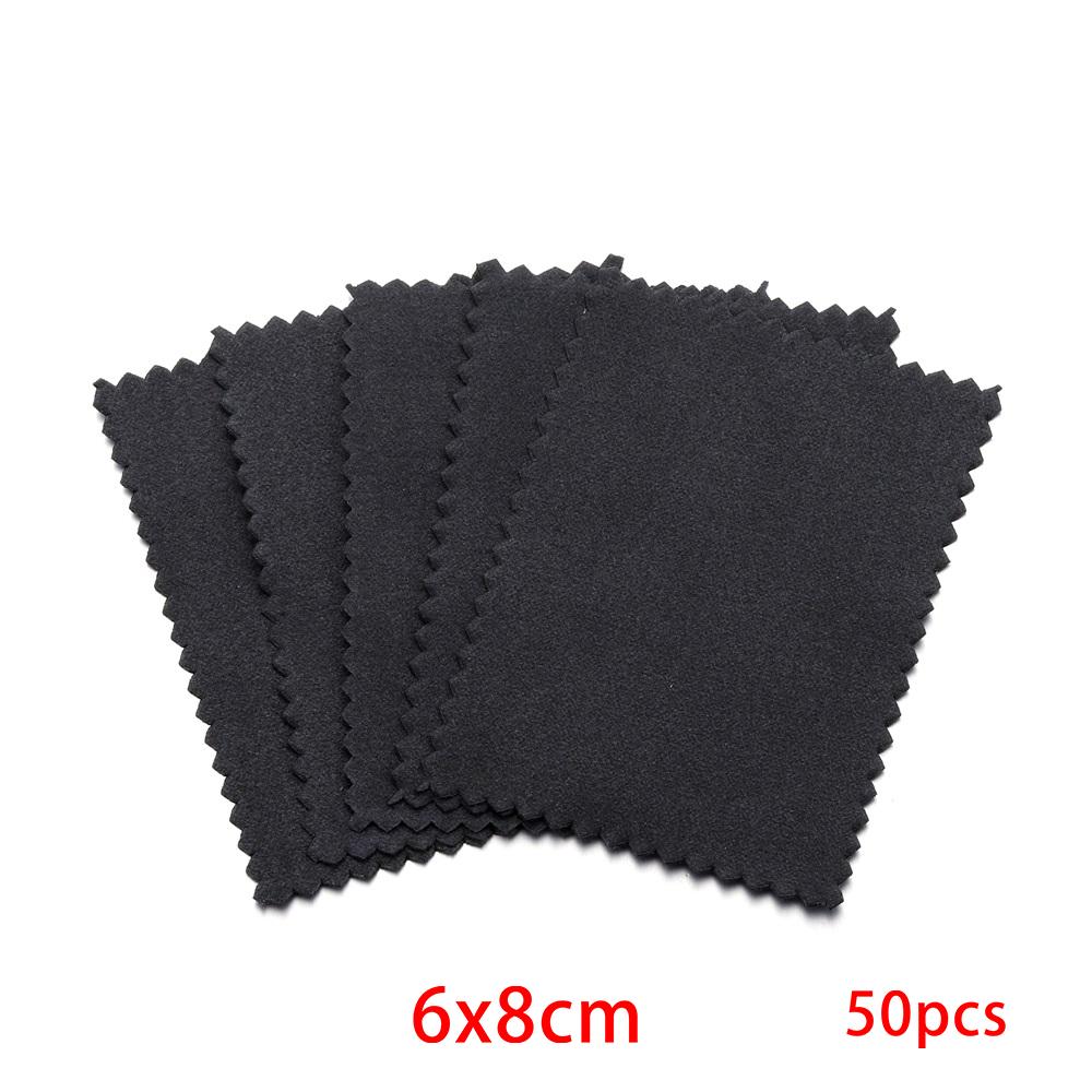 10-50pcs Polish Polishing Cloth Silver Color Cleaning  Polishing Cloth Soft Clean Wipe Wiping Cloth For Silver Gold Jewelry Tool