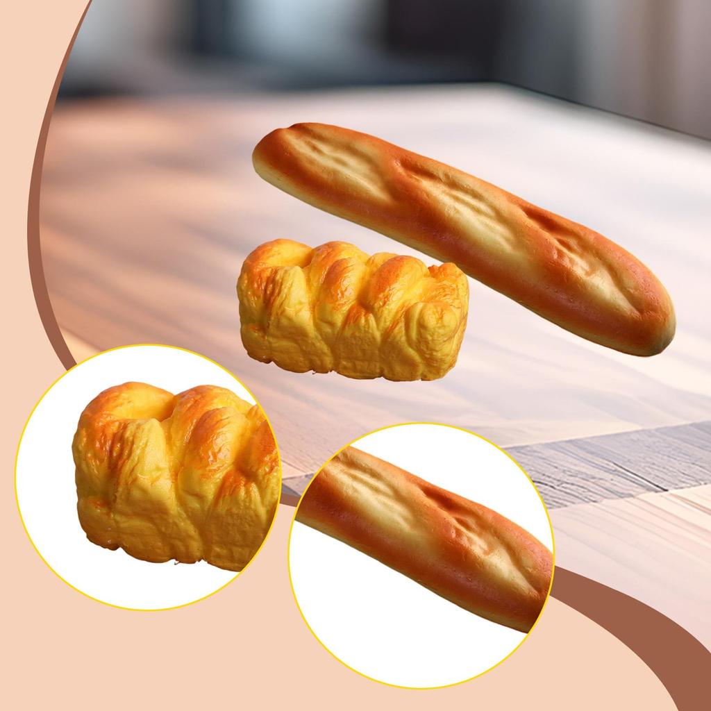 Artificial Bread Decoration Teaching Aids Lifelike Faux Pastry Model Bakery